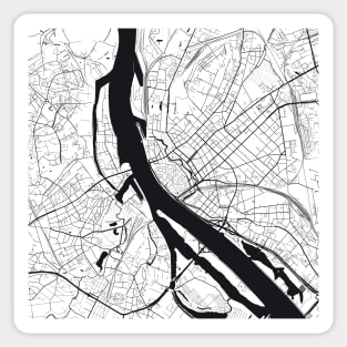 Riga Map City Map Poster Black and White, USA Gift Printable, Modern Map Decor for Office Home Living Room, Map Art, Map Gifts Sticker